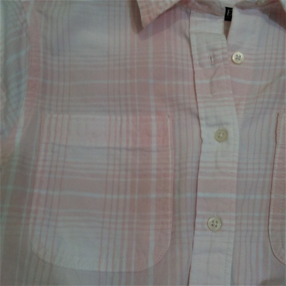Ralph Lauren Plaid Button Front Shirt Pink White Size Small - Picture 2 of 7